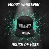 Embroidered 'Whatever' Black Snapback