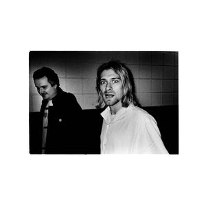 📸 Everett True AKA The Legend! with his friend Kurt Cobain of NIRVANA - taken backstage at The Springfield Civic Center (centre) on 10th of November 1993 by Steve Gullick Photography