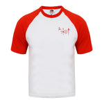 The Kut - Embroidered Logo T-Shirt in Red & White