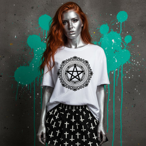 New in Stock! "Crucifixion" A-Line Skirt