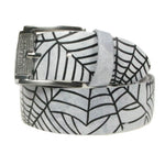 “Halloween Spiderweb” Real Leather Belt