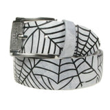 “Halloween Spiderweb” Real Leather Belt