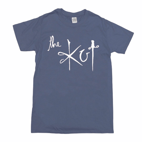 The Kut Logo T-Shirt - Blue Grey w/ White Print