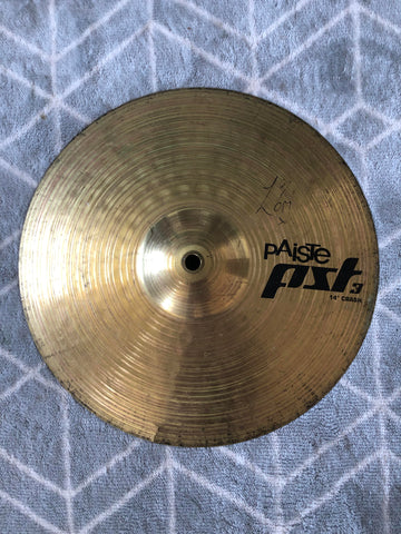 Weekend Recovery - Signed Paiste 14" Crash Cymbal