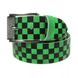 "Neon Chequed" Real Leather Belt