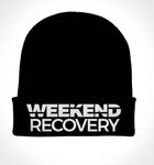 Weekend Recovery - Black Embroidered Logo Beanie